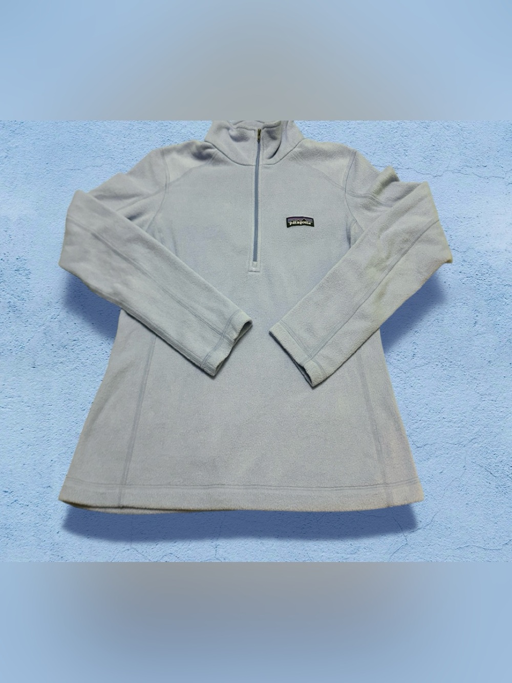 Patagonia Light Blue Women's Quarter-Zip Fleece Pullover XS